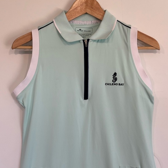 Peter Millar Sleeveless Golf Dress Chileno Bay in Sooth/Pale Teal Size Small - Picture 3 of 10